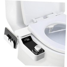 Bidet Attachment for Toilet with Filters, Non-Electric Self Cleaning Dual White