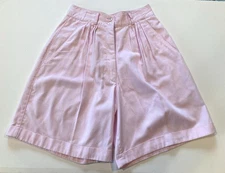 Vintage 1980s 1990s pink cotton high waist mom shorts sz 4