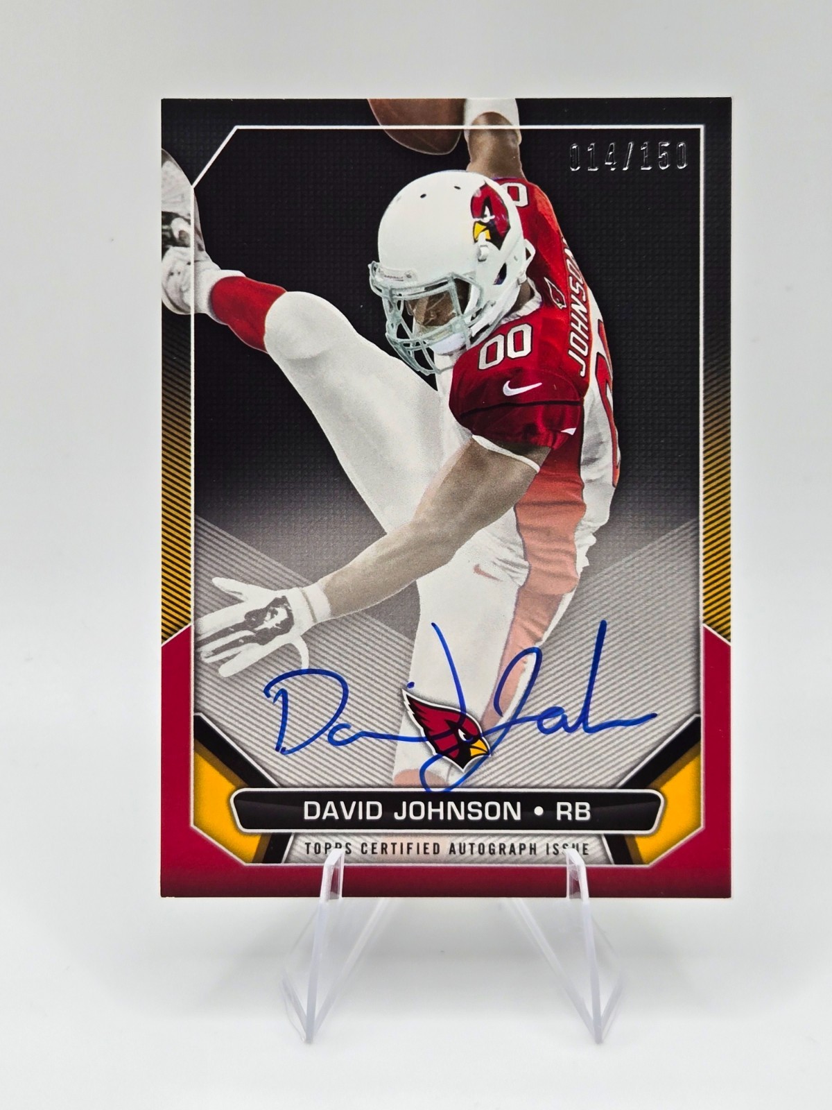 David Johnson Topps Nflpa Rookie Premiere Autographs #RPADJO Base