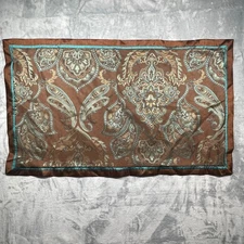 Better Homes & Gardens Luxury Brown Paisley Jacquard Lumbar Pillow Cover Decor