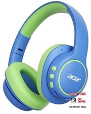 acer Kids Bluetooth Headphones, Over Ear Headphone for Kids with Mic, BlueGreen