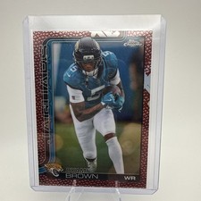 2025 Topps Chrome Football Dyami Brown Football Parallel #136 NM Jaguars