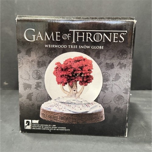 Game of Thrones Weirwood Tree Snow Globe #24/50 AP Limited Edition HBO DarkHorse