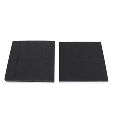 2 Sheet Black EVA Foam Headboard Stoppers Headboard Pads Bed Wall Bumper For HPT