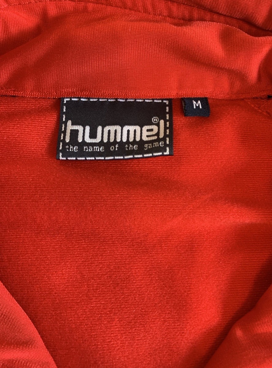 Hummel Zip Up Soccer Track Jacket Red And Black Men's Size Medium