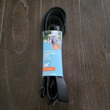 Vibrant Life Hands-Free Dog Leash 6 Ft With D-Ring Black Fits M-L Dogs 20-90 Lbs