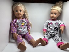 Our Generation 18" Dolls Blonde With PJs