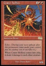 Crater Hellion - Medium Play MTG Urza's Saga