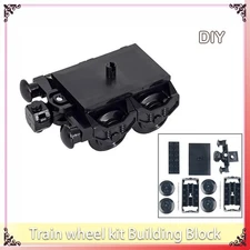 Train Wheel Set for Building Blocks Compatible with MOC City Trains DIY Toys