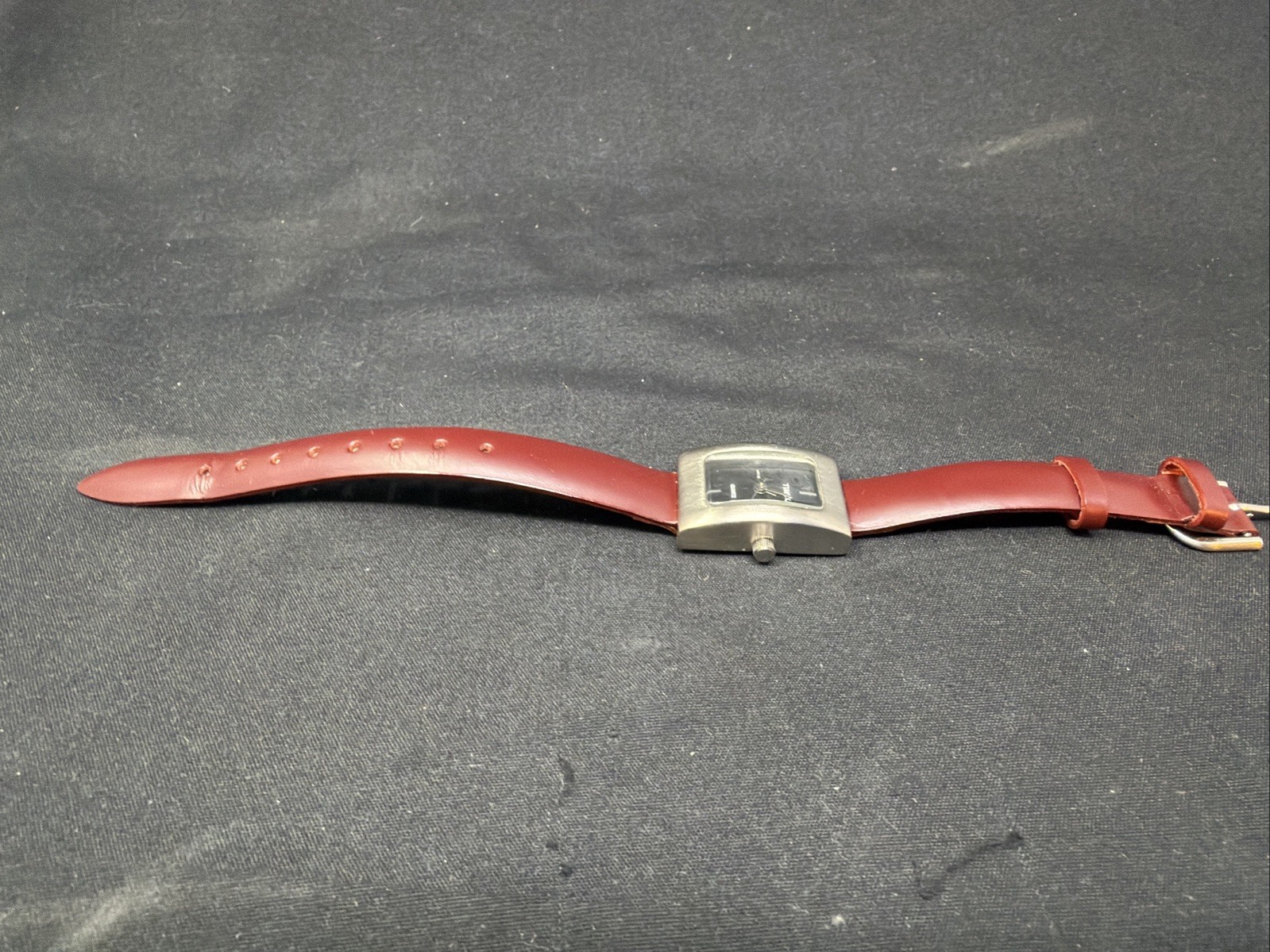 Timex M9 Quartz Rectangular Watch, Silver Case, B… - image 3