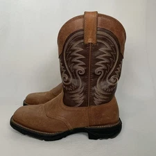 Durango Ultra Lite Size 8.5 M Saddle Brown/Chocolate Boots Square Toe Western