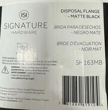 Signature Hardware SH163MB 3-1/2" Brass Garbage Disposal Flange and Stopper