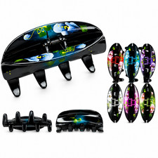 4 pcs Women Long Thick Hair Oval Hair Claw Jaw Clip Clamp Comb Riser XL 4.75"