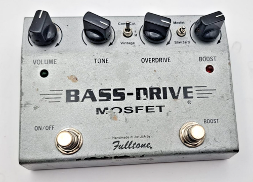 Fulltone Bass-Drive MOSFET Bass Overdrive Pedal - mostly working