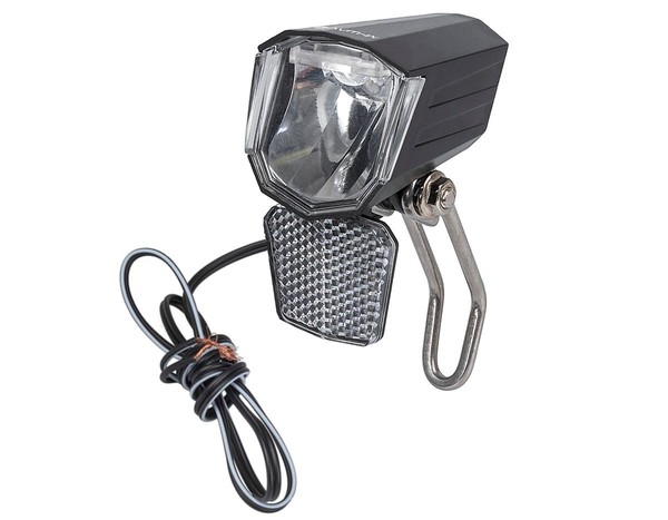 M-Wave Fahrrad 50 Lux LED Scheinwerfer D50 Standlicht Fahrradlampe Nabendynamo-image