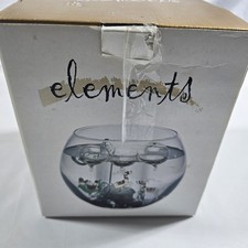 Vtg Elements Aquarium Santa And Reindeer Ball...