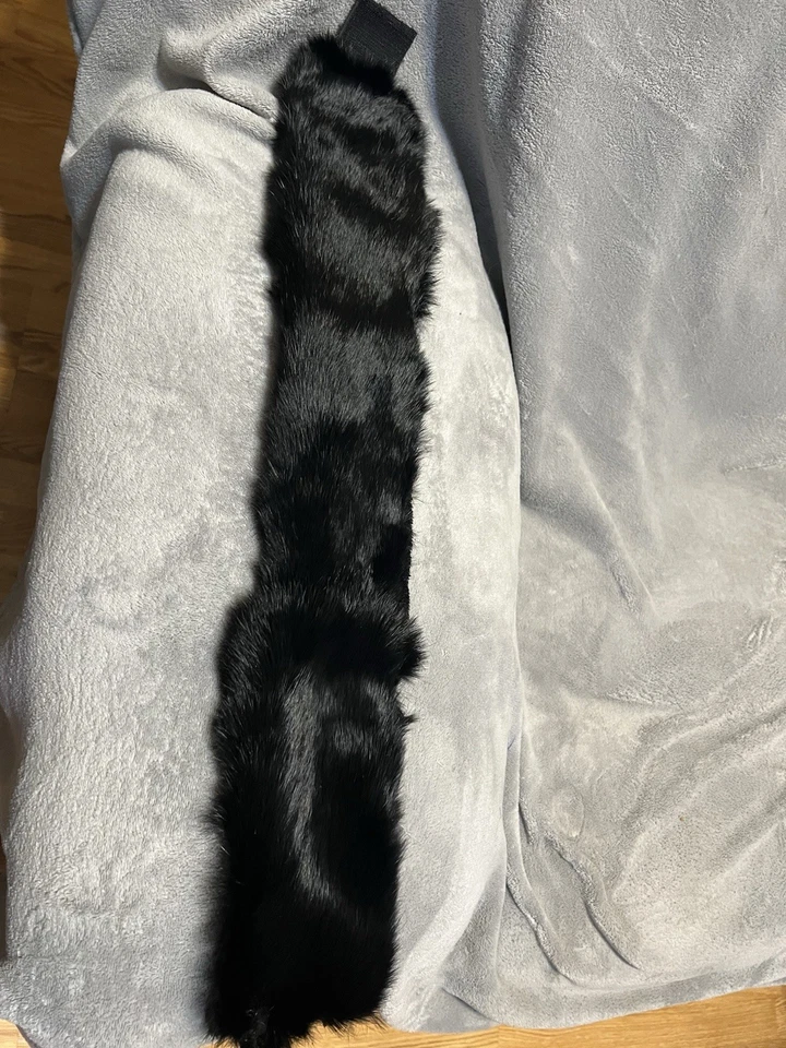 Alaska Handmade Real Black Rabbit Fur Headband  - Image 2 of 3