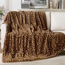 GALMAXS7 Cheetah Throw Blanket, Double-Sided Plush Fluffy - Luxury Faux Fur L...