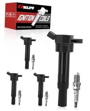 Ignition Coil Pack UF651 with Iridium Platinum Spark Plugs - 4-Piece Set,