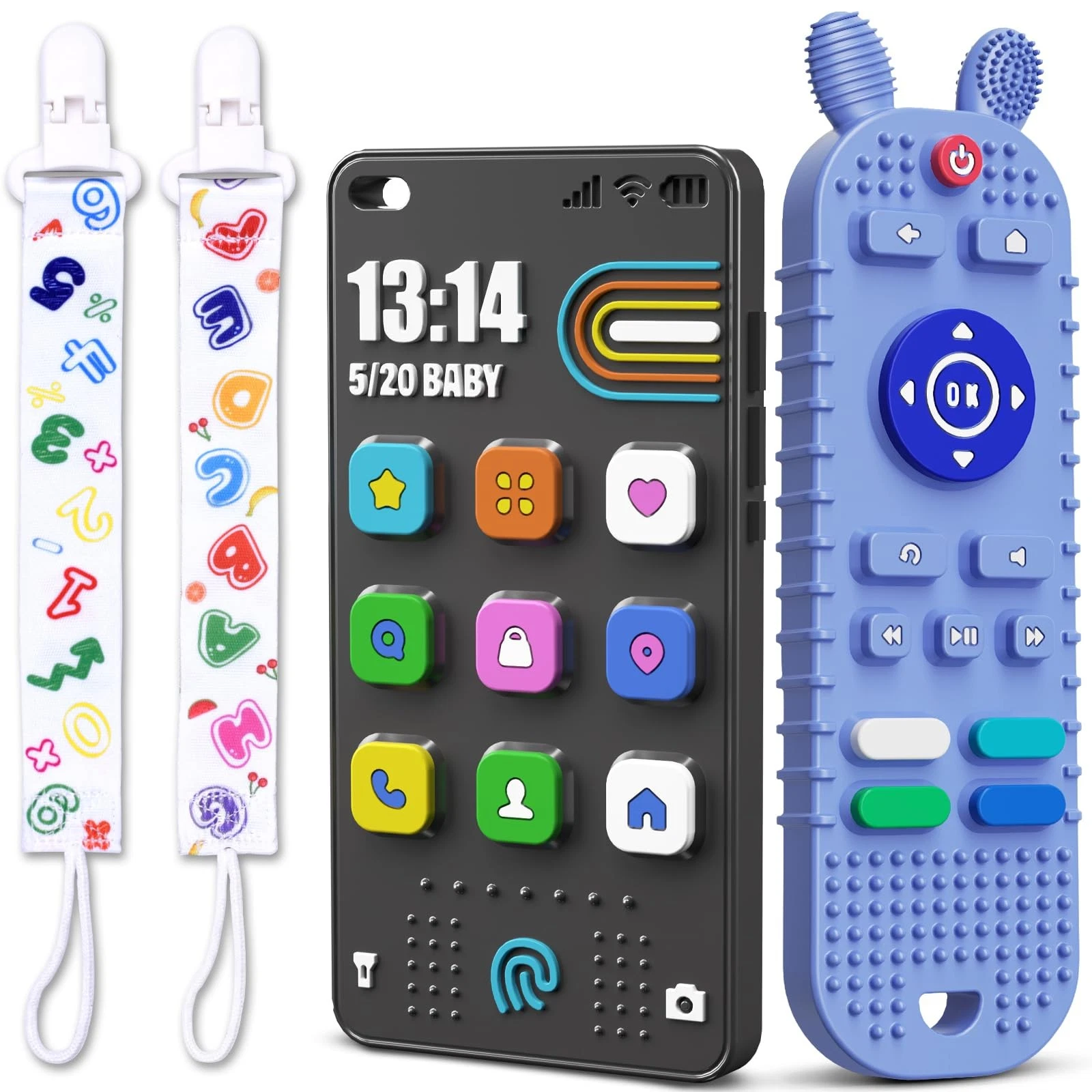 TV Remote Control Shape Baby Teething Toys and Phone Shape Teether Toys for B...
Opens in a new wind