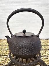 Takahashi Kei-den Iron Kettle No.7 Nishiki Purple Used by Living National Treasu