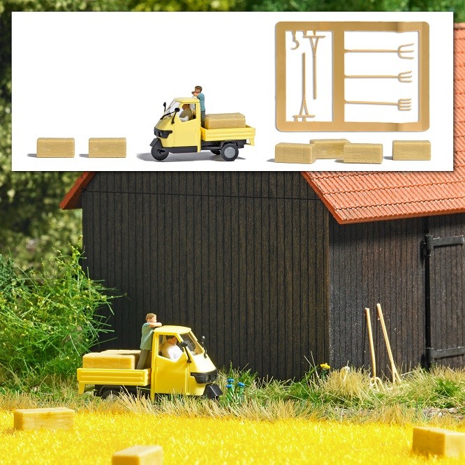 Busch 7934 - H0 Action Set: Heutransport - New