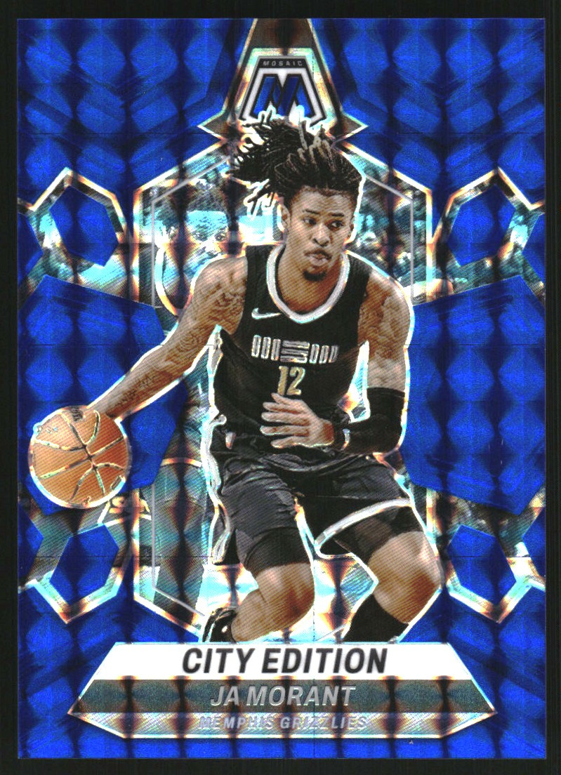 2023-24 Panini Mosaic Mosaic Blue #288 Ja Morant City Edition /199