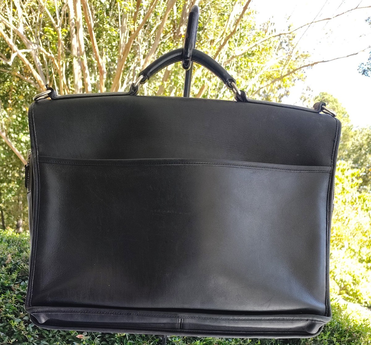 Coach LARGE Vintage 5310 Thompson Black Leather Briefcase/Laptop