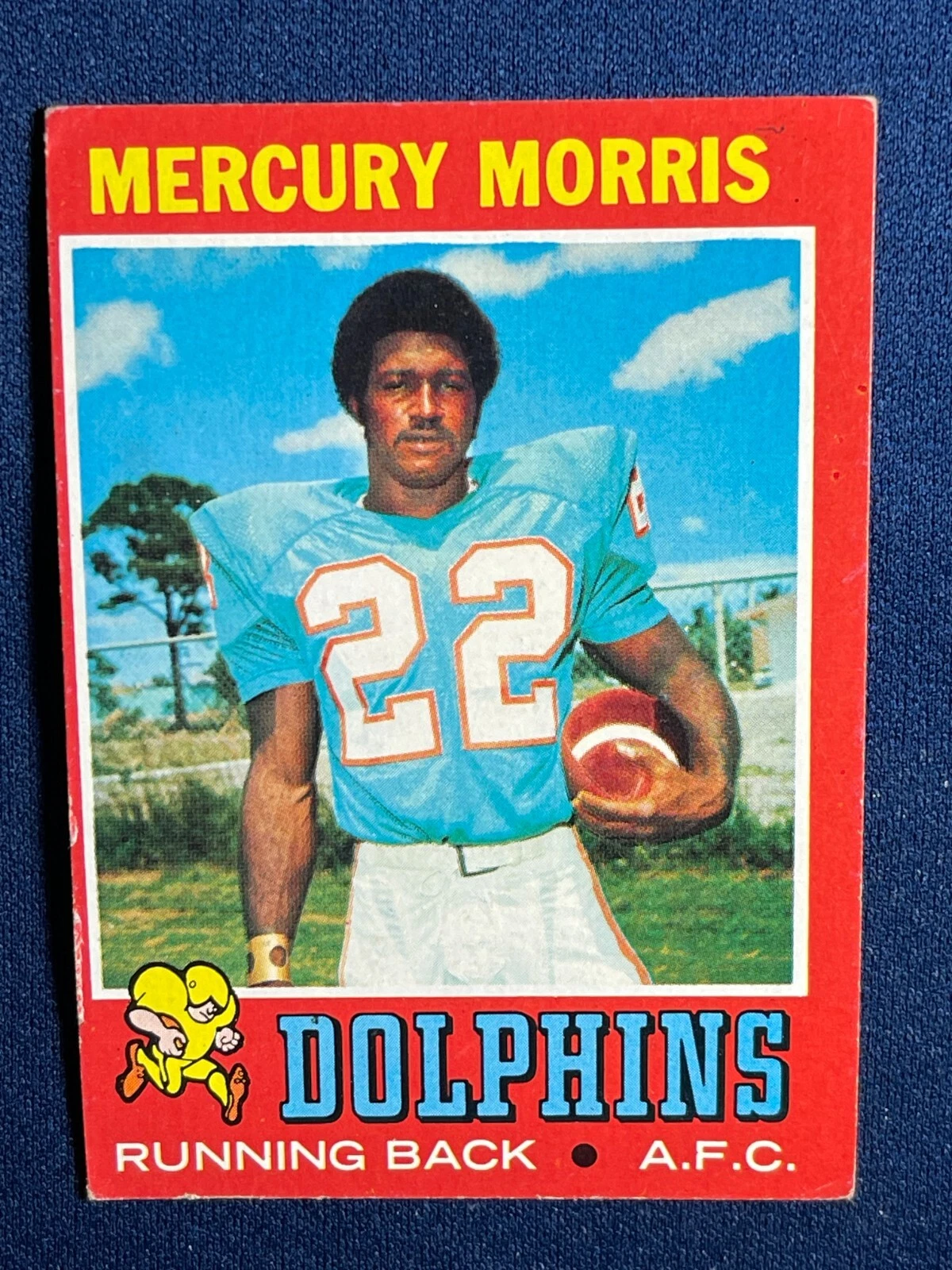 Mercury Morris trading card