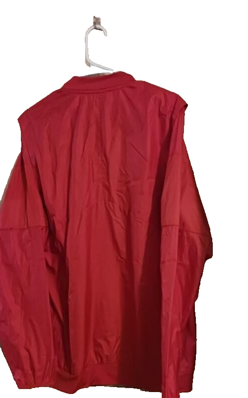 Giacca a vento uomo ragazzo Nike colore rosso bianco pony ed emblema Nike taglia media