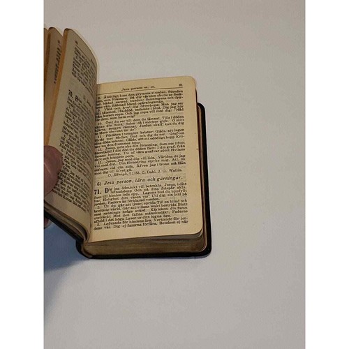 1884 antique Swedish language Bible-related book, Psalm-Boken or Psalmbok. Pics - Picture 11 of 11