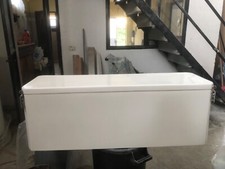 Seduta in vetroresina per barche e gommoni con gavone 3 posti