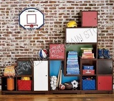 Pottery Barn Miyo Wall Craft Storage Organization Cube Shelf Item 1 Pottery Barn Kids Cameron Puzzle Wall System Cubby Storage Unit Shelf Cabinet
