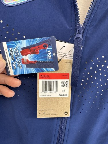 $400 Nike Women’s L Paris 2024 Team Issued USA Olympic Podium Jacket DZ3572-492 - Picture 12 of 24