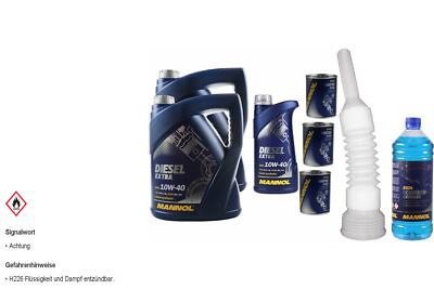 11L MANNOL Motoröl SAE 10W-40 DIESEL EXTRA inkl. Additiv Auslaufschlauch