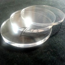 100 1-1/2"x1/16"Acrylic Circles Laser Cut Disc Clear Plastic 1.5" Mini Bases