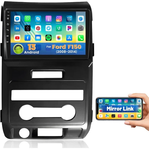 Autoradio 9" Android 13 Carplay GPS Navi RDS DSP per Ford F150 2009-2014 2G+32G - Foto 3 di 19