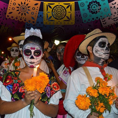 Day of the Dead Temporary Face Tattoo Sheet Halloween Costume Make Up 150*125mm - Bild 5 von 20