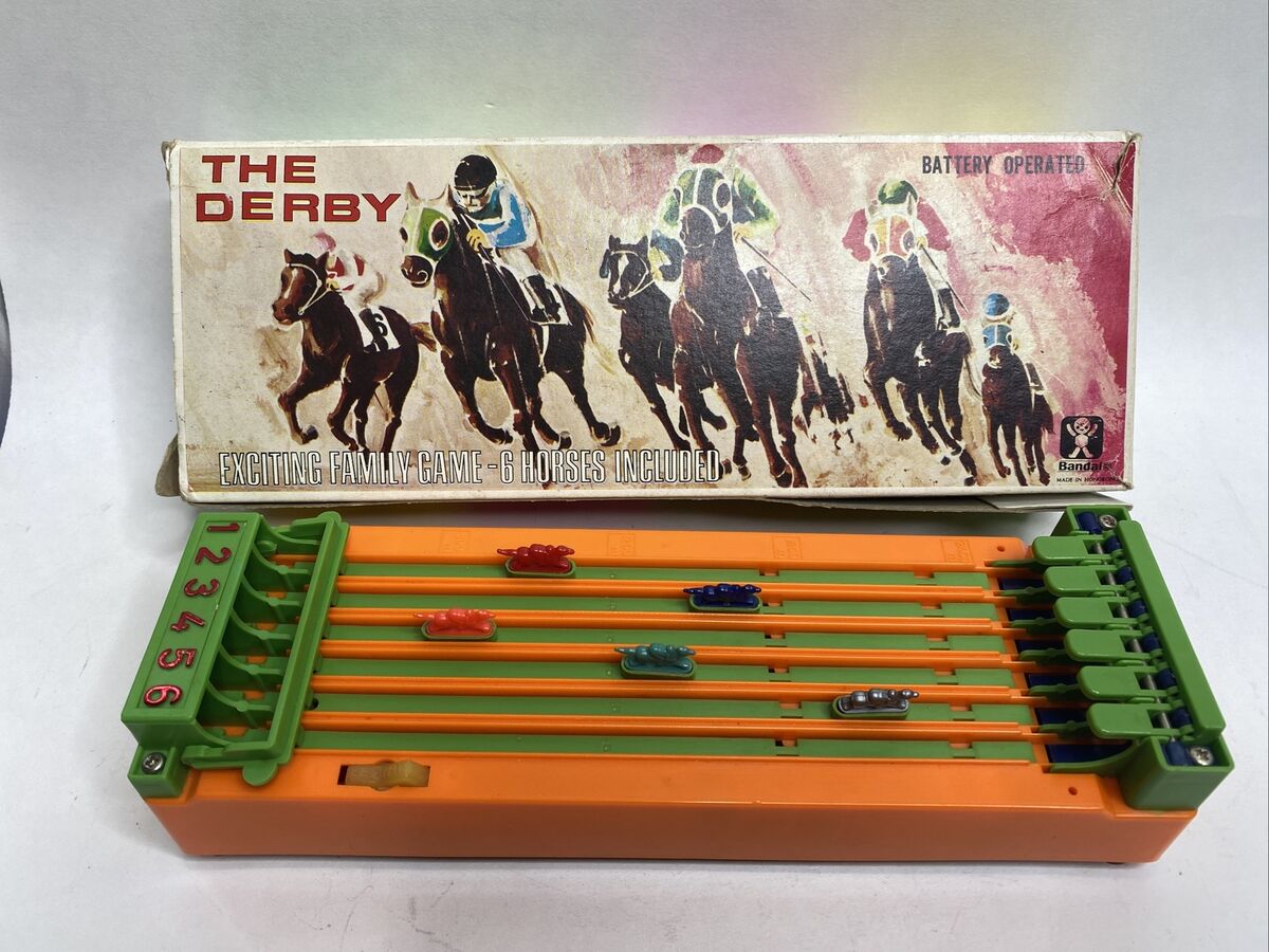Vintage Bandai The Derby Horse Racing Electronic Game Toy Vintage Bandai The Derby Horse Racing Electronic Game Toy