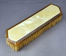Vintage Pearl Celluloid hair brush/Clothing Brush - Bristles