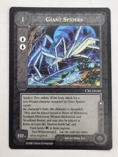 GIANT SPIDERS LOTR MECCG CCG MIDDLE EARTH THE WIZARDS limited 1995 Black Border