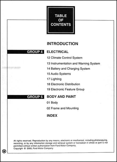 Manual De Taller Original De 2 Volúmenes Para Ford Focus 2001 LX SE ZX3 ZTS - Imagen 3 de 3