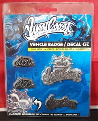 West Coast Customs Vehicle Badge / Decal Kit