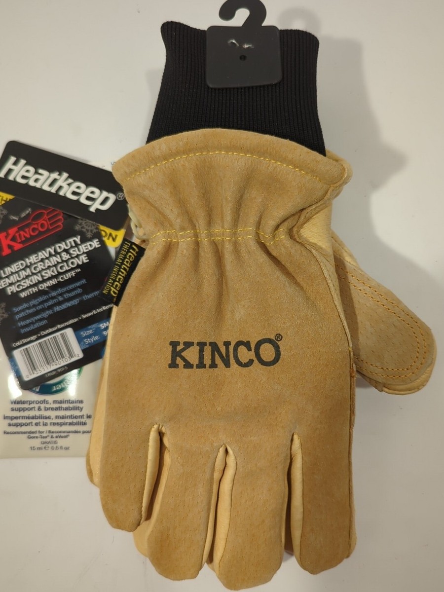 Lined Heavy Duty Premium Grain And Suede Pigskin Ski Glove