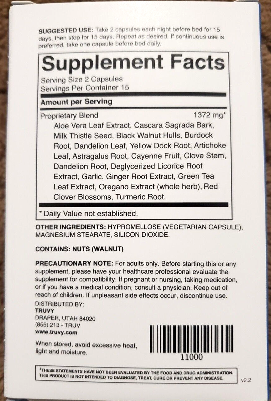 Truvy ReNu Detox Weight Loss Management Supplement 30 Count Pills eBay