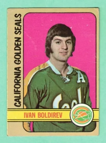 (1) IVAN BOLDIREV 1972-73 TOPPS # 146 GOLDEN SEALS ROOKIE VG  (L2362)