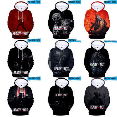 Cosplay Game Ready or Not 3D Hoodies Erwachsene Kinder Sweatshirts Sport Jacken