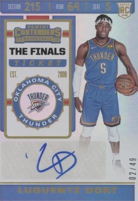 2019-20 Panini Contenders - Luguentz Dort #157 for sale | eBay