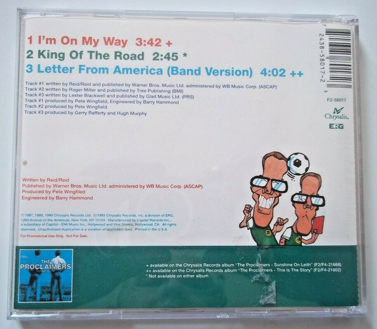 その他 I'm on My Way / King of the Road / Letter America [CD] CD THE PROCLAIMERS - I'M ON MY WAY / KING OF THE ROAD