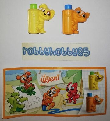 COMPLETE SERIES ANIMALS WITH PASTEL (DV136 - DV228) + 2 BPZ KINDER ITALY 2019